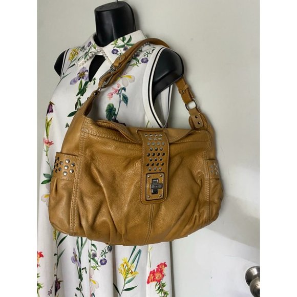 Rafe Tan Large Leather Shoulder/Crossbody Bag - Picture 8 of 16